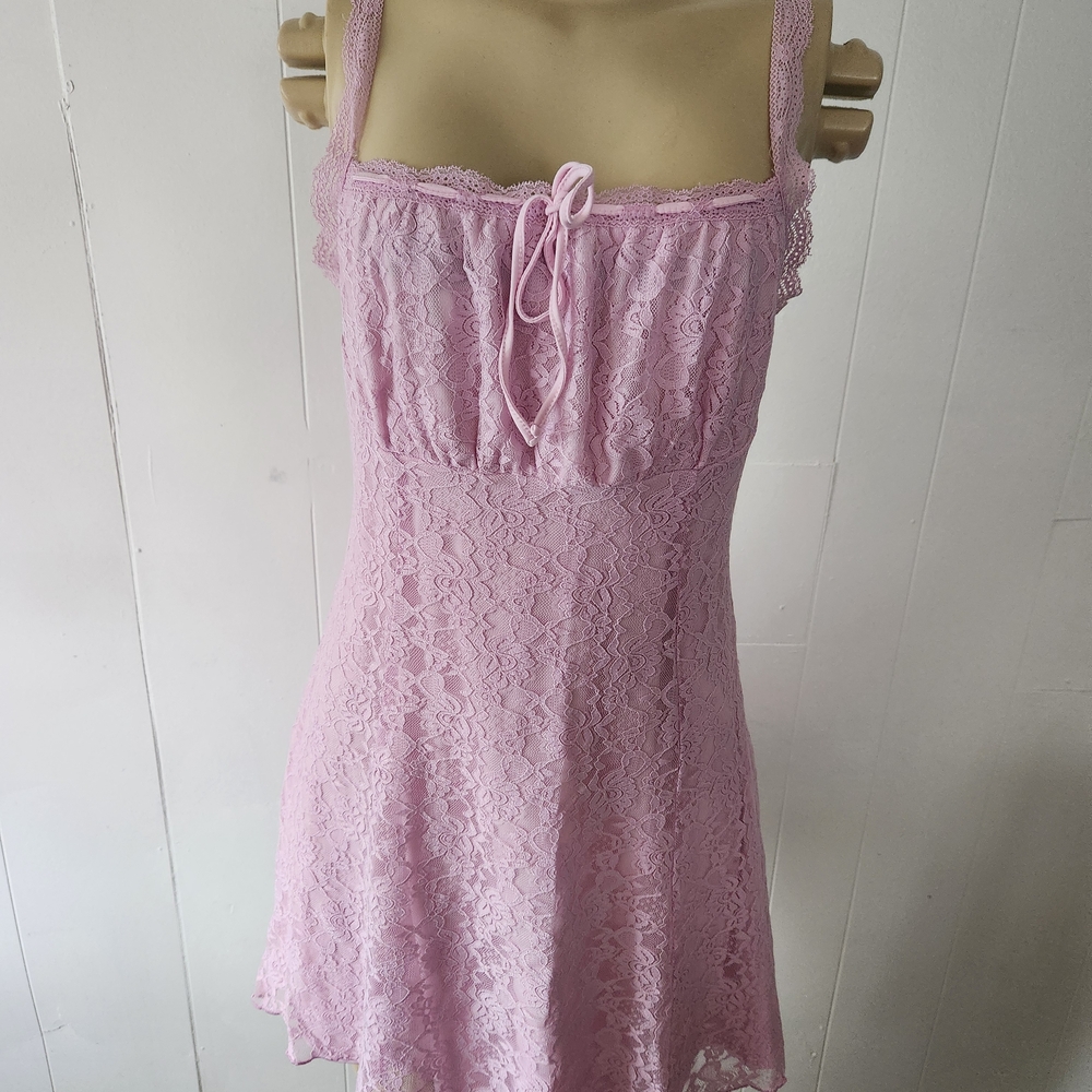 Forever 21 Pink Lace Mini Dress